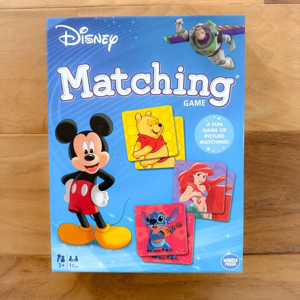 Two Brand New Toddler Toys, Disney Matching Game & Alphabet Wooden Puzzle, NWT
